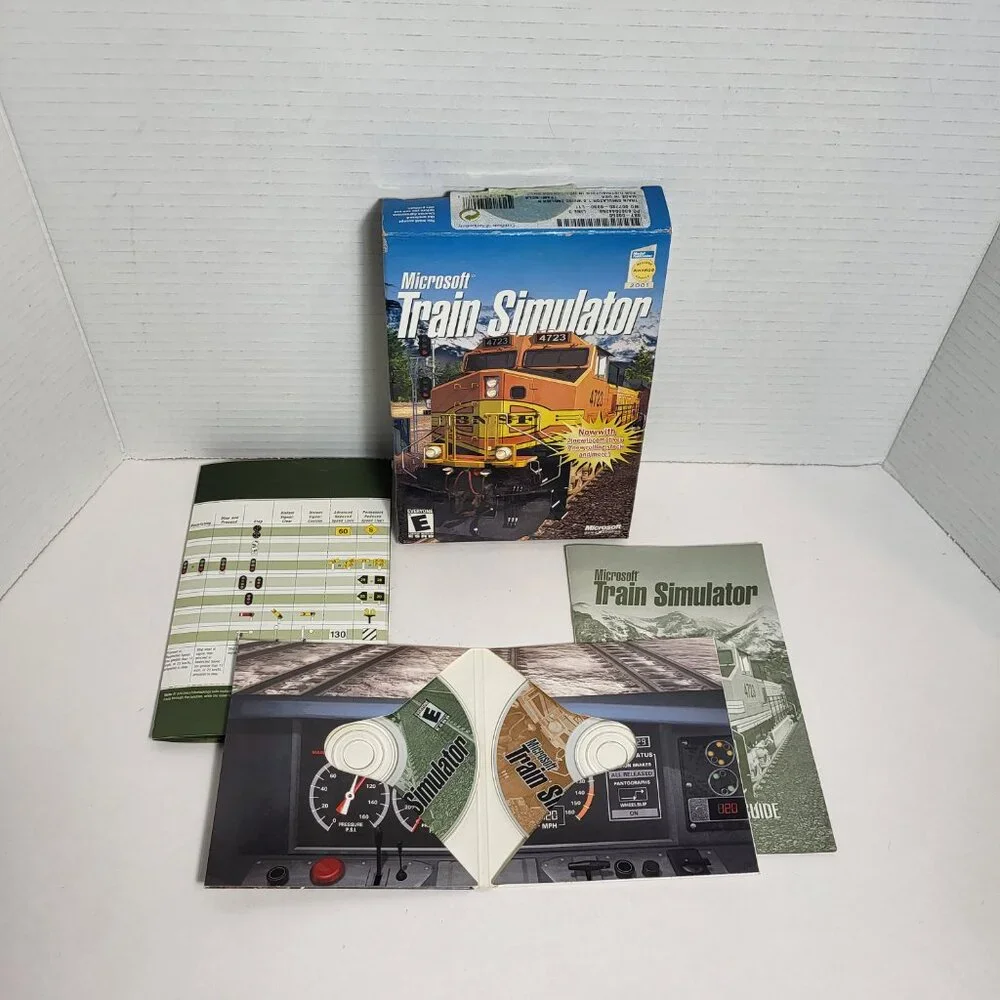 Microsoft Train Simulator PC Big Box 2001 Complete